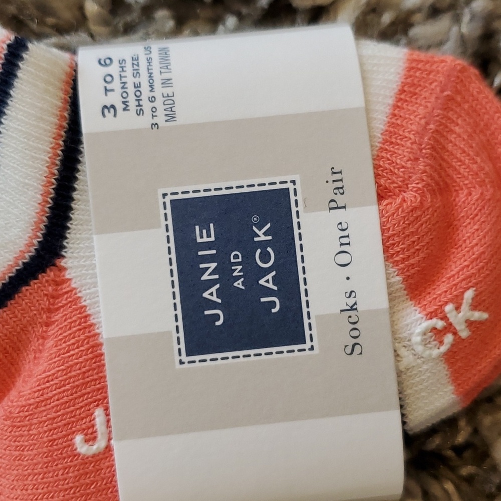 NEW Janie and Jack Striped Socks - Picture 2 of 3